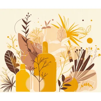 Plakát Plakát Zlaté rostliny bez rámu 42 x 29,7 cm