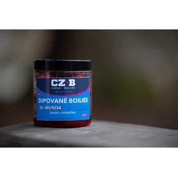 Boilies Dipované boilies Czech Boilies Dr.Munda (banán+ostružina)