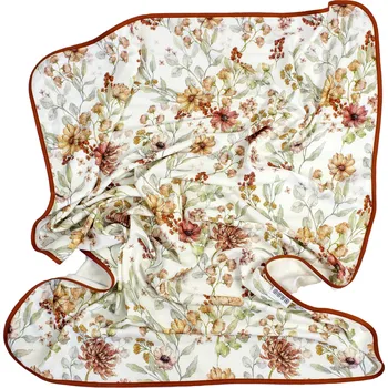 Zavinovačka Zavinovačka bambusová 75x100 cm Květiny Vintage bílá