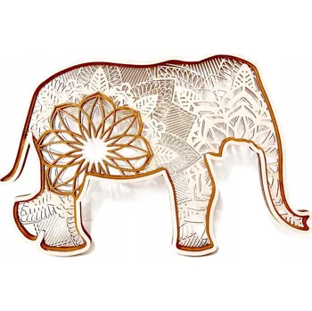 Obraz CzIndesign 3D sloní mandala 3 vrstvy 300 mm