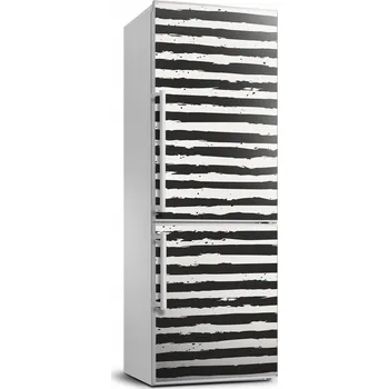 Fototapeta Samolepicí fototapeta na ledničku Černo-bílé pruhy