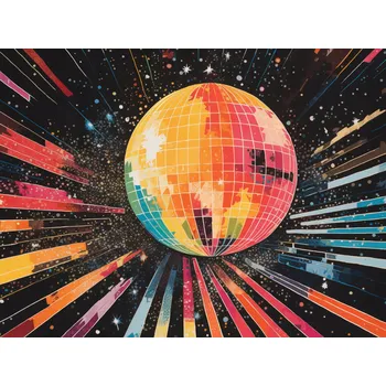Plakát Plakát Disco Hra! bez rámu 80 x 60 cm