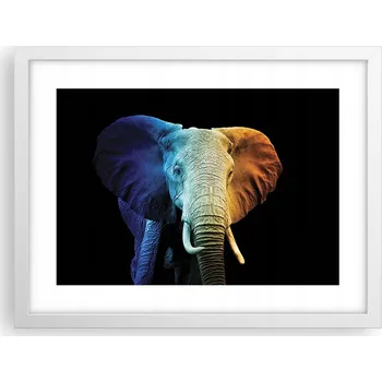 Obraz Obraz plakát v bílém rámu do obýváku 40x30 abstrakce foto na zeď