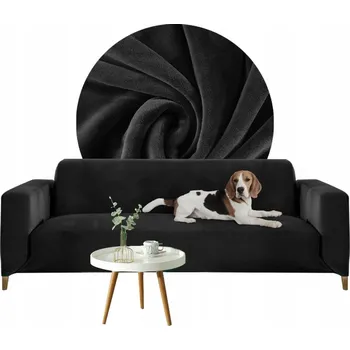 Napínací potah Potah na pohovku (kanape) MEBLE ODNOWA černý