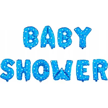 Balónek SADA BALÓNKŮ NÁPIS NA BABY SHOWER V RŮZNÉ BARVY