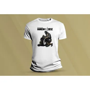 Chlapecké tričko Dětské bavlněné tričko Rainbow six siege Lion 2. Bílá velikost L