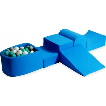 Dětské hřiště Pěnové dětské hřiště se skluzavkou a bazénkem micro modré