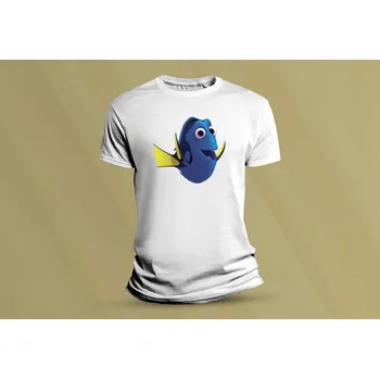 Chlapecké tričko Dětské bavlněné tričko Dory. Bílá velikost L