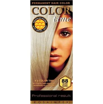 Barva na vlasy Rosaimpex Dlouhotrvající barva na vlasy Time 88 - stříbrná blond