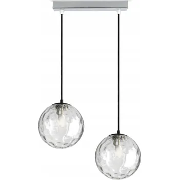 Závěsné stropní svítidlo Lustr Skleněné koule - BZ2 Texture - CHROM - LED G9