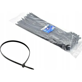 Stahovací páska Stahovací pásky nylonové černé 180x3.6mm UV odolné 100ks