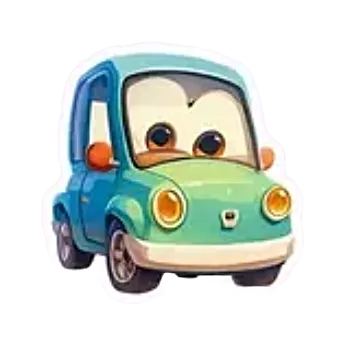 samolepka Samolepky - vozidla a vozítka II (sada 5 ks)