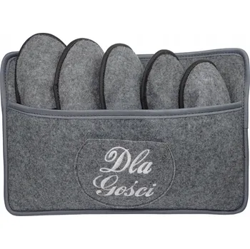 Dámská obuv Butterfly Papuče plstěné Butterfly Felt šedé, velikost 42, 5 párů, prodyšné