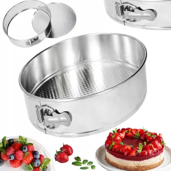 Nádoba na pečení FORMA NA DORT kulatá forma na dort s odnímatelným dnem, plech na pečení, 22 cm