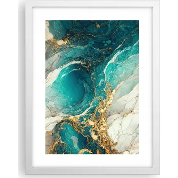 Obraz Obraz plakát v bílém rámu do obýváku 30x40 abstrakce plakáty na zeď