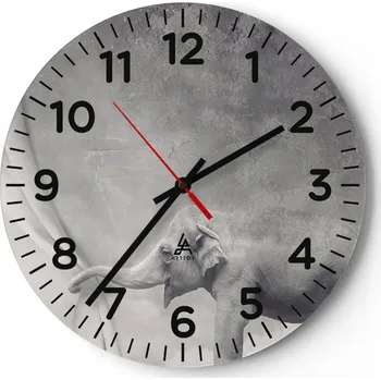 Hodiny Kuchyňské nástěnné hodiny 30x30 Abstrakce Moderní skleněné hodiny Tiché