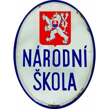 Obraz Cedule Národní Škola