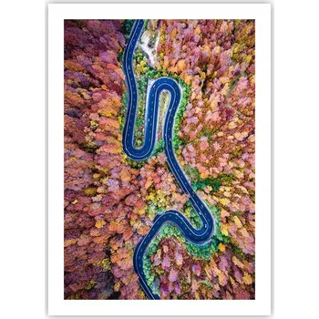 Obraz Plakát bez rámu do obýváku ložnice 50x70 abstrakce moderní módní obraz