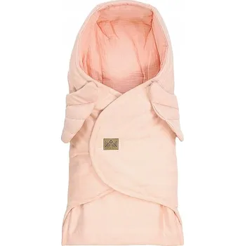 Zavinovačka Zavinovací deka s kapucí Little Elite, Andělská křídla - růžová