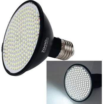 Žárovka LED ŽÁROVKA PRO RŮST ROSTLIN PLNÉ SPEKTRUM 20W BÍLÁ STUDENÁ 6500K ČERNÁ