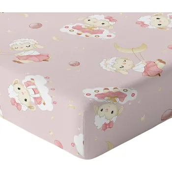 Prostěradlo PROSTĚRADLO DĚTSKOU POSTÝLKU 120x60 S VYPADAJÍCÍM PÁSEM HRUBÁ BAVLNA 100% POLSKÝ VÝROBEK