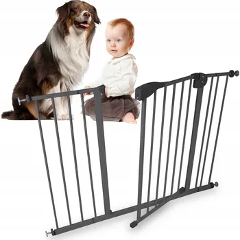 Dětská zábrana BEZPEČNOSTNÍ ZÁBRANA ROZPĚRNÁ BRANKA OCHRANNÁ NA SCHODY DVEŘE 75-115cm