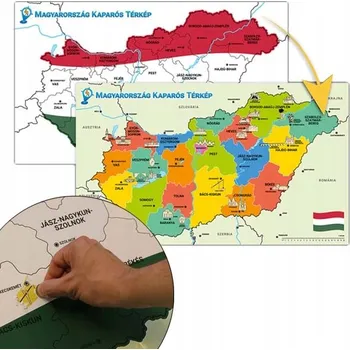 Stírací mapa Maďarska