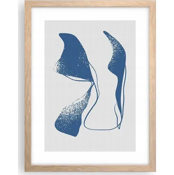 Obraz Obraz plakát v rámu světlý dub do obýváku 30x40 minimalismus foto na zeď