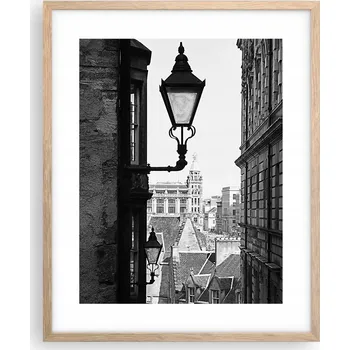 Obraz Obraz plakát v rámu světlý dub 40x50 staré město foto plakáty do obýváku