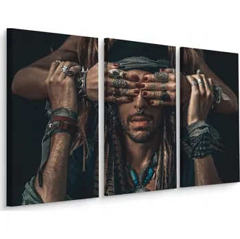 Obraz Obraz Triptych Etnické ŠPERKY 3D Efekt 180x120