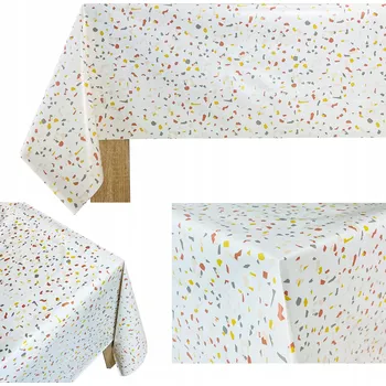ubrus Dekorativní ubrus na stůl se vzorem Teraco, odolný proti skvrnám, rozměr 140x120 cm