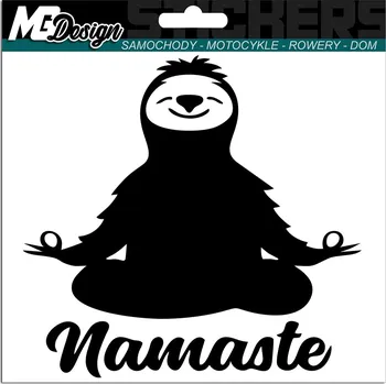 Samolepicí dekorace na vozidlo SAMOLEPKA na auto LENOCHOD NAMASTE NÁLEPKA 20x21