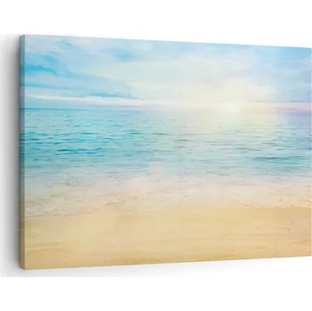Obraz Obraz na plátně do obývacího pokoje ložnice 70x50 moře foto obrazy na zeď