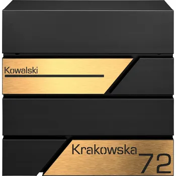 Poštovní schránka Poštovní schránka euroschránka, s vhozem, se schránkou na noviny M-TEC černá