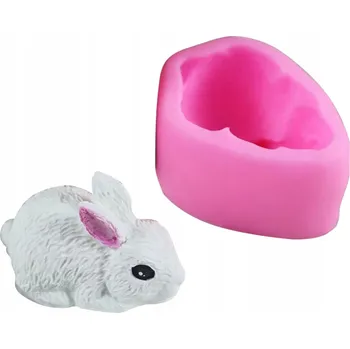 Silikonová forma na SVÍČKY VOSKOVÉ MYDLA ODLITKY Z PRYSKYŘICE KRÁLÍK ZAJÍC Velikonoce