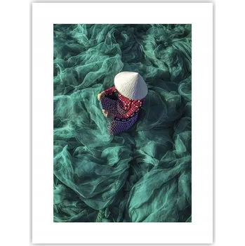 Obraz Obraz plakát do obýváku ložnice 30x40 rybářská síť na zeď bez rámu