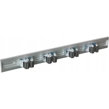 Věšák Lišta 50 cm. Držák na nářadí, 4 ks pro násadu mopu / rýč MAKEDO