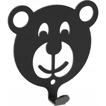 Věšák Šatní ramínko kovový Domer černý