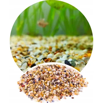 Dekorace do akvária Stelivo přírodní 8 kg 3-5 mm TD Stones