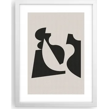 Obraz Obraz plakát v bílém rámu do obýváku 30x40 abstrakce plakáty na zeď