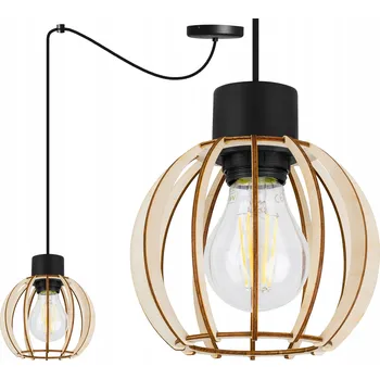 Závěsné svítidlo Light Home SPIDER TIMBER 1 - 1 světelný bod, patice E27