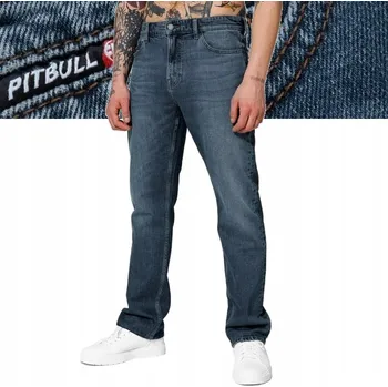Pánské džíny Pitbull Highlander pánské džíny rovného střihu velikost 31/32