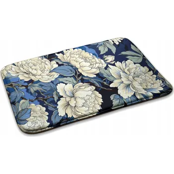 Rohožka Protiskluzová rohožka do předsíně pod boty Květiny pivoňky 90x60 cm