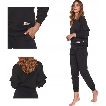 Dámské pyžamo Dámské bavlněné pyžamo DOCTOR NAP 4351 black S