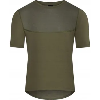 Pánské tričko s krátkým rukávem s khaki vsadkou, velikost L