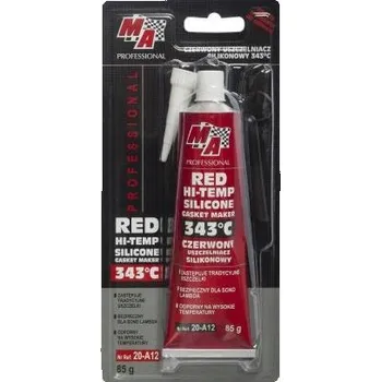 Tmel Silikonový tmel červený, teplotní odolnost do 343 °C, 85 g, MA PROFESSIONAL RM-20-A12