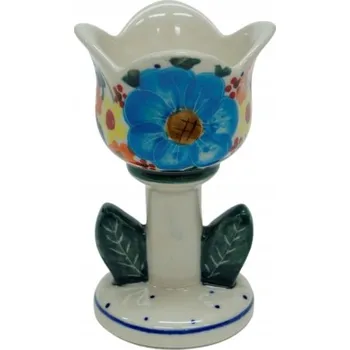 Svícen Keramický svícen tulipán Keramika Bolesławiec