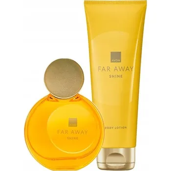 Dámský parfém AVON SADA FAR AWAY SHINE 2 KOSMETIKY VODA 50 ML + TĚLOVÉ MLÉKO 125 ML PRO NI