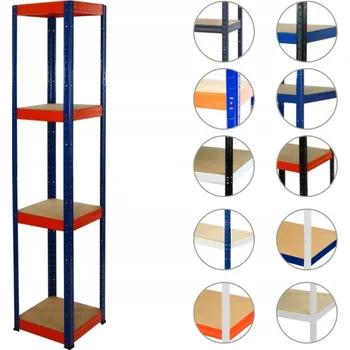 Dílenský regál Kovový skladový regál Wamar 180 x 50 x 50 cm, nosnost až 175 kg na polici