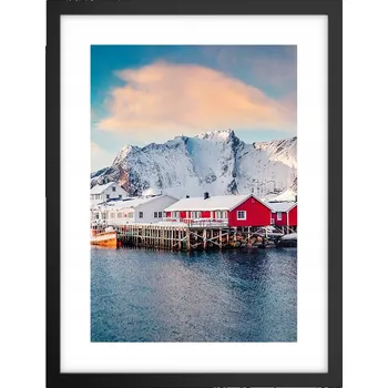 Obraz Obraz plakát v černém rámu do obýváku 30x40 krajina plakáty na zeď